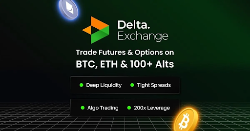 Delta Exchange for trading Bitcoin and altcoin derivatives contracts