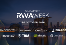 RWA WEEK Singapore Announces New Wave of Institutional Speakers as October Event Draws Closer